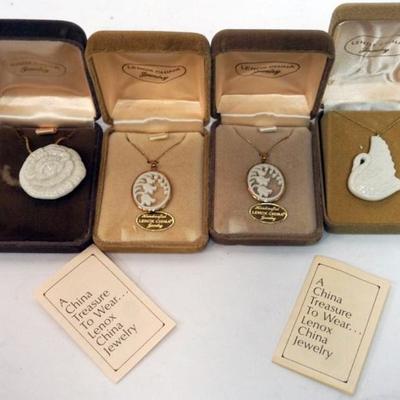 Sale Photo Thumbnail #125: 1125	LENOX CHINA JEWELRY INCLUDING 4 NECKLACES,  14K GOLD FILLED
