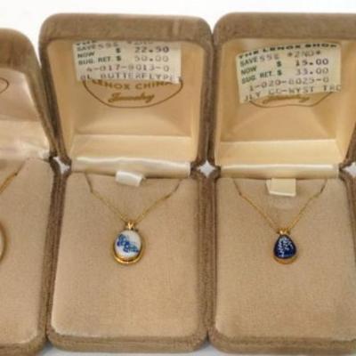 Sale Photo Thumbnail #118: 1118	LENOX CHINA JEWELRY INCLUDING 4 NECKLACES,  14K GOLD FILLED
