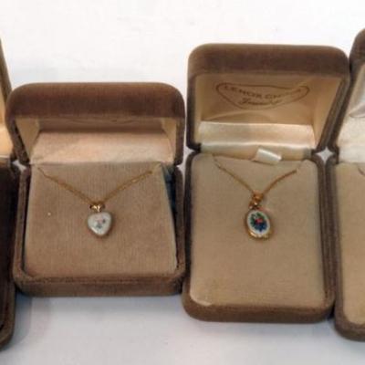 Sale Photo Thumbnail #122: 1122	LENOX CHINA JEWELRY INCLUDING 4 NECKLACES,  14K GOLD FILLED
