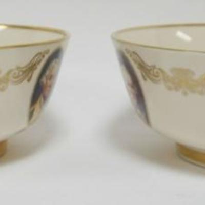 Sale Photo Thumbnail #58: 1058	LENOX CHINA PATRIOTS BOWLS, SPECIAL COMMEMORATIVE ISSUE, EACH APPROXIMATELY 9 1/4 IN X 4 IN H
