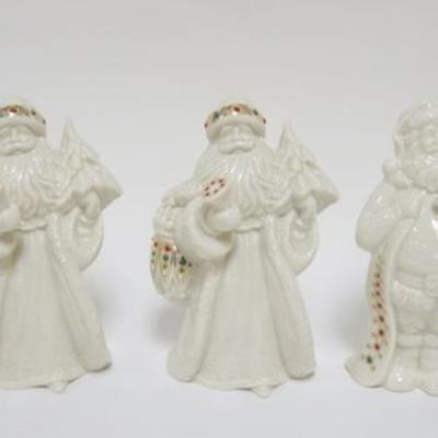 Sale Photo Thumbnail #16: 1016	LENOX CHINA JEWELS COLLECTION CA 1990S, GROUP OF 5 FIGURES ,  INCLUDING SANTAS AND NUTCRACKER FIGURES APPROXIMATELY 8 IN H

