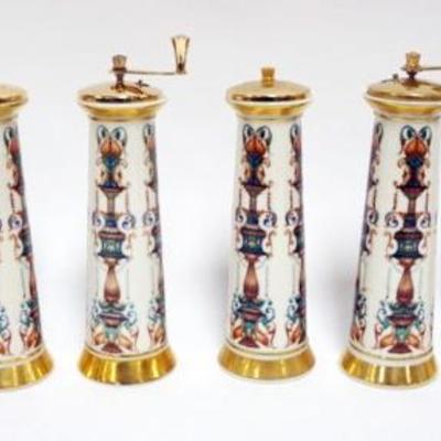 Sale Photo Thumbnail #37: 1037	4 SETS OF LENOX CHINA PEPPER MILL AND SHAKER SETS, APPROXIMATELY 9 IN H
