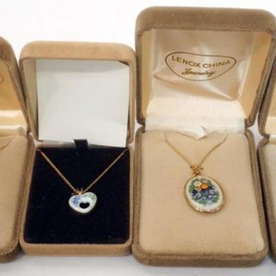 Sale Photo Thumbnail #117: 1117	LENOX CHINA JEWELRY INCLUDING 4 NECKLACES,  14K GOLD FILLED
