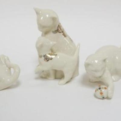 Sale Photo Thumbnail #9: 1009	LENOX CHINA JEWELS COLLECTION CA 1990S, GROUP OF 5 KITTEN FIGURES, TALLEST APPROXIMATELY 5 IN H
