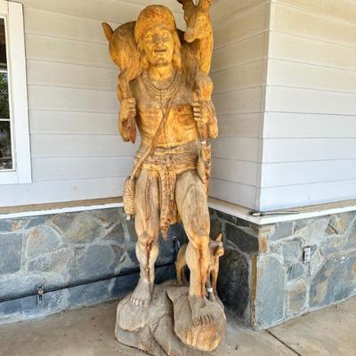 Wood carved sculpture 