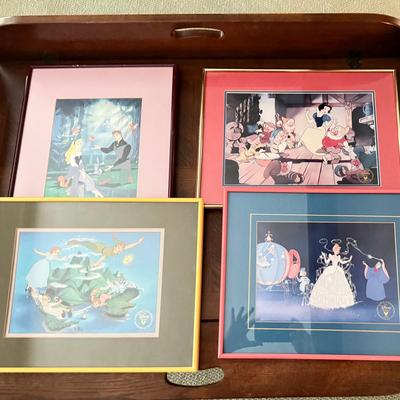 Framed Disney Commemorative Lithographs (4)
