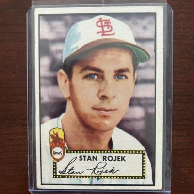 1952 Topps Baseball Card.  Stan Rojek - St. Louis Browns #163