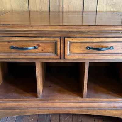 Hooker Furniture Solid Wood Side Table Or TV Stand 