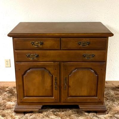 Temple Stuart Colonial Modern Dinette Smaller Maple Cabinet