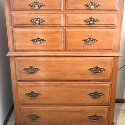 Vintage Young-Hinkle (Maple House) Tall Dresser 