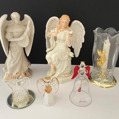 Lenox Angel Of Harmony Jewels Figurine With Angel Music Box And Glass Angels 