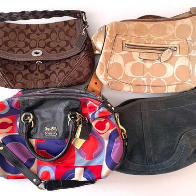 Coach Signature Shoulder Tote, Penelope Shoulder Bag, Madison Sabrina OP Art Resort Print Bag 