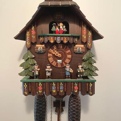 Germany Kuner Black Forest Chalet Style Musical Cuckoo Clock