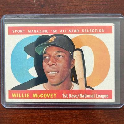 1960 Topps Baseball Card. Willie McCovey All Star #554
