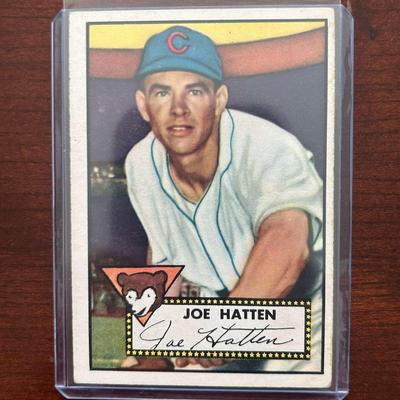 1952 Topps Baseball Card. Joe Hatten - Chicago Cubs #194
