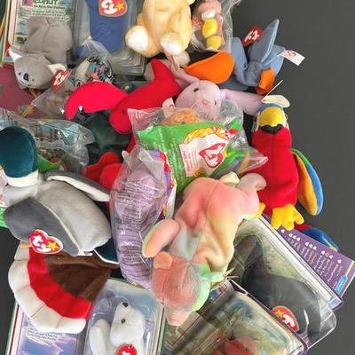 Vintage Beanie Babies And McDonalds’ Teenie Beanie Babies