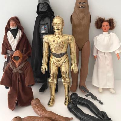 1970s Vintage Star Wars Large Size Action Figures (6)