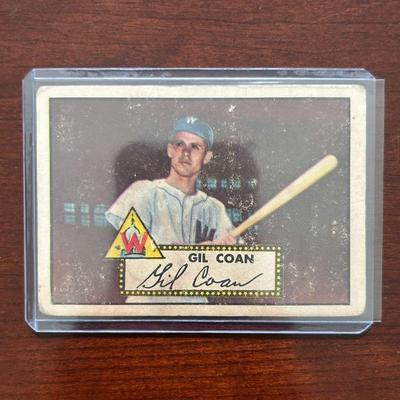 1952 Topps Baseball Card. Gil Coan - Washington Senators #291