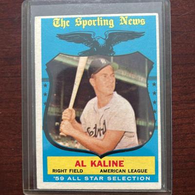 1959 Topps Baseball Card. Al Kaline All Star Card. #562
