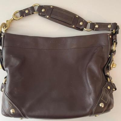 Vintage Coach Carly Soft Brown Leather Bag