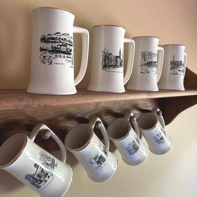W. Stichtenoth Ceramic Steins Featuring Cincinnati Landmarks (8)