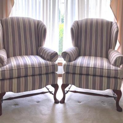 Pennsylvania House Queen Anne Style Wing Chairs