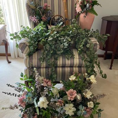 Large Collection Of Faux Flowers And Plants