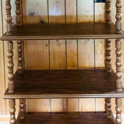 Vintage Spool Leg Bookshelf