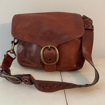 Vintage Coach Leather Bleeker Flap Shoulder Bag