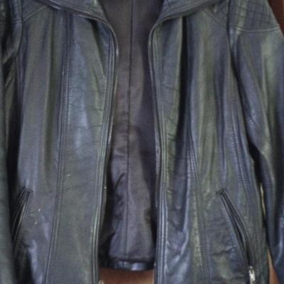 Anne Klein Leather Coat