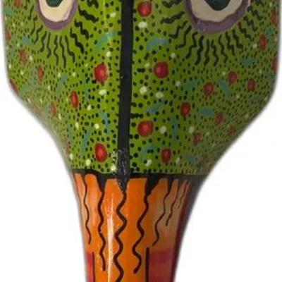 Hand-Painted Wooden Mask