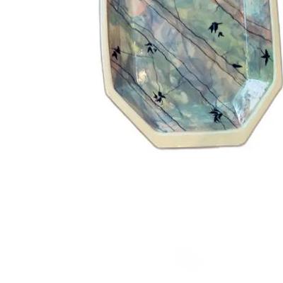 Hand-Painted Decorative Dish
