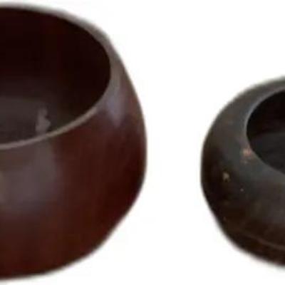 Set of Vintage Wooden Bowls