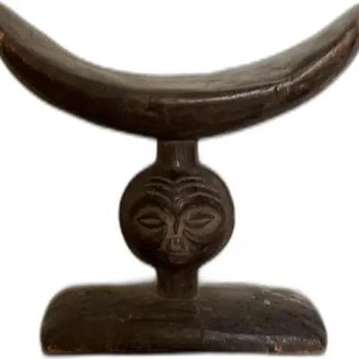 Vintage African Wooden Headrest