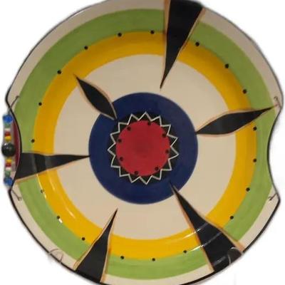 Hand-Painted Decorative Serving Dish