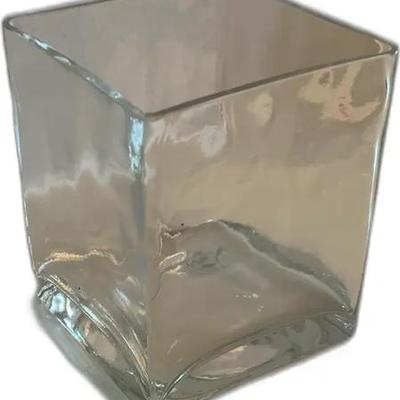 Glass Square Vase