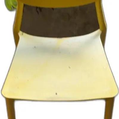 Yellow Plastic Outdoor Chair