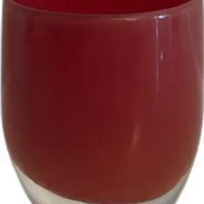 Red Glass Tubmler