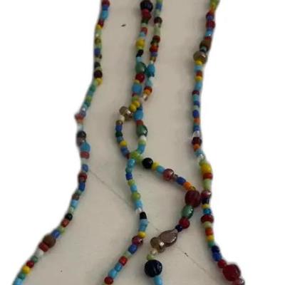 Antique Multicolor Beaded Necklaces