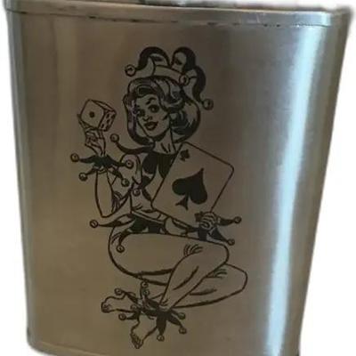 Vintage Joker Flask