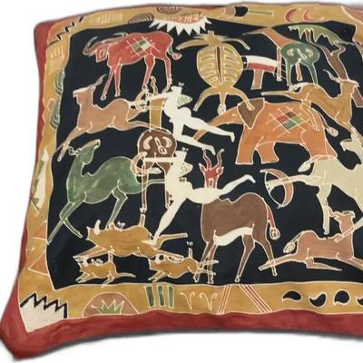 Vintage African Inspired Decorative Pillow