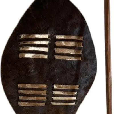 African Zulu Shield and Spear