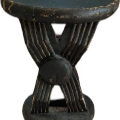 Vintage Wooden African Stool