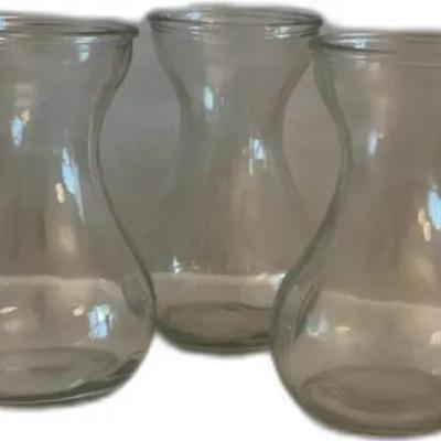 Hourglass Shaped Glass Vases