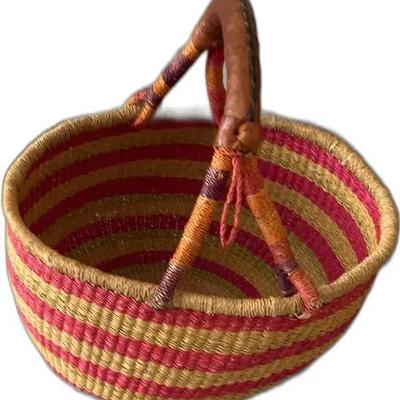 Handwoven Basket with Handle