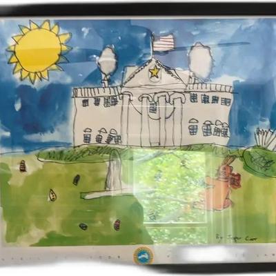 Jasper Carr White House Easter Egg Rool Painting