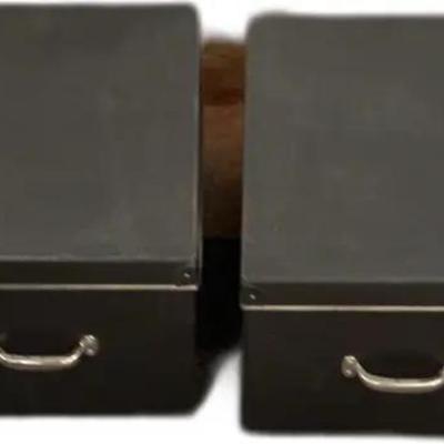 Vintage Metal Storage BoxesF