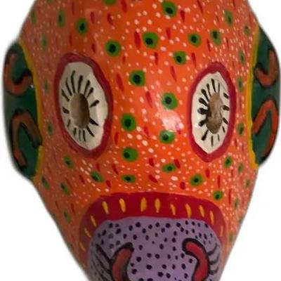 Hand-Painted Folk Art Mask