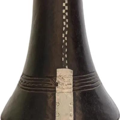 Vintage African Carved Milk Jug
