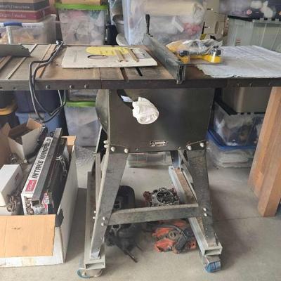 Bk107 craftsman twelve inch floor saw on casters